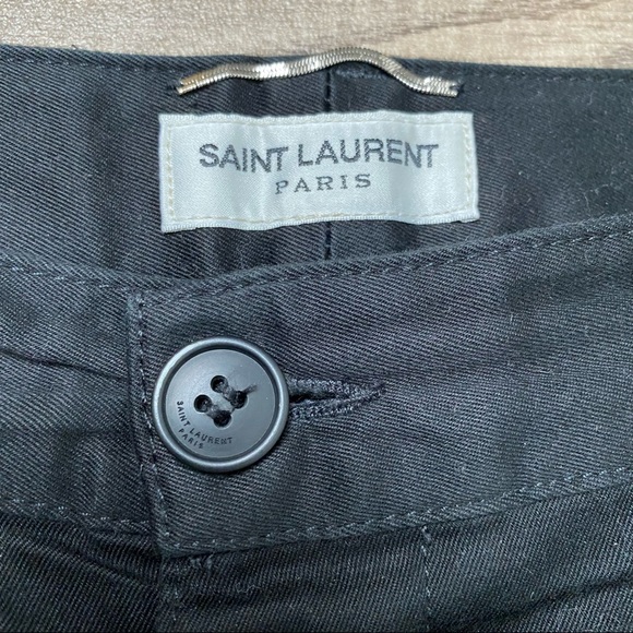 Saint Laurent Paris Button Fly Chino Pants - Picture 11 of 14